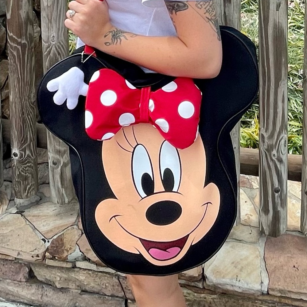 Minnie Mouse Tote Bag with Red Polka Dot Bow